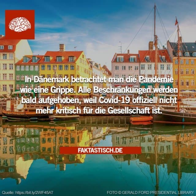 Weil die Impfrate von Dänemark eine der höchsten in Europa ist und das Virus nicht mehr als kritisch für die Gellschaft angesehen wird, sollen die Beschränkungen zum Schutz gegen das Coronavirus am 10. September aufgehoben werden 👏 - Inspiration, Zitate & Sprüche | MadeMyDay | Jetzt entdecken & teilen Weil die Impfrate von Dänemark eine der höchsten in Europa ist und das Virus nicht mehr als kritisch für die Gellschaft angesehen wird, sollen die Beschränkungen zum Schutz gegen das Coronavirus am 10. September aufgehoben werden 👏 - Inspirierendes Zitat mit Bild
