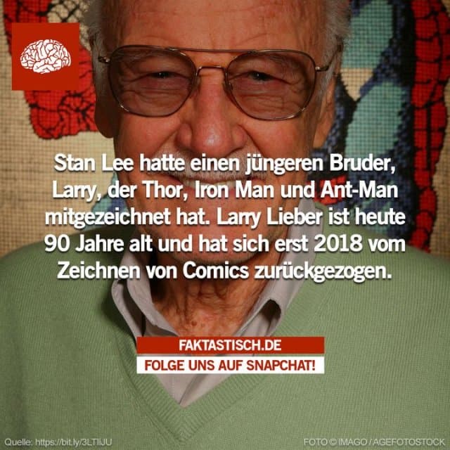 Lawrence D. Lieber ist ein amerikanischer Comiczeichner und -autor, der vor allem als Mitschöpfer der Marvel-Comics-Superhelden Iron Man, Thor und Ant-Man bekannt ist, für seine lange Tätigkeit als Autor und Zeichner des Marvel-Westerns Rawhide Kid und als Illustrator des Zeitungscomics The Amazing Spider-Man von 1986 bis September 2018 😊 - Inspiration, Zitate & Sprüche | MadeMyDay | Jetzt entdecken & teilen Lawrence D. Lieber ist ein amerikanischer Comiczeichner und -autor, der vor allem als Mitschöpfer der Marvel-Comics-Superhelden Iron Man, Thor und Ant-Man bekannt ist, für seine lange Tätigkeit als Autor und Zeichner des Marvel-Westerns Rawhide Kid und als Illustrator des Zeitungscomics The Amazing Spider-Man von 1986 bis September 2018 😊 - Inspirierendes Zitat mit Bild