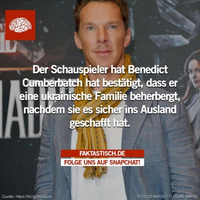 Der „Doctor Strange“-Darsteller, der auf seiner jüngsten Pressetour die Farben der ukrainischen Flagge trug, verriet Sky News, dass er und seine Frau Sophie Hunter erwarten, dass die Flüchtlinge jederzeit in ihrem Haus ankommen werden 😊 - Inspiration, Zitate & Sprüche | MadeMyDay | Jetzt entdecken & teilen Der „Doctor Strange“-Darsteller, der auf seiner jüngsten Pressetour die Farben der ukrainischen Flagge trug, verriet Sky News, dass er und seine Frau Sophie Hunter erwarten, dass die Flüchtlinge jederzeit in ihrem Haus ankommen werden 😊 - Inspirierendes Zitat mit Bild