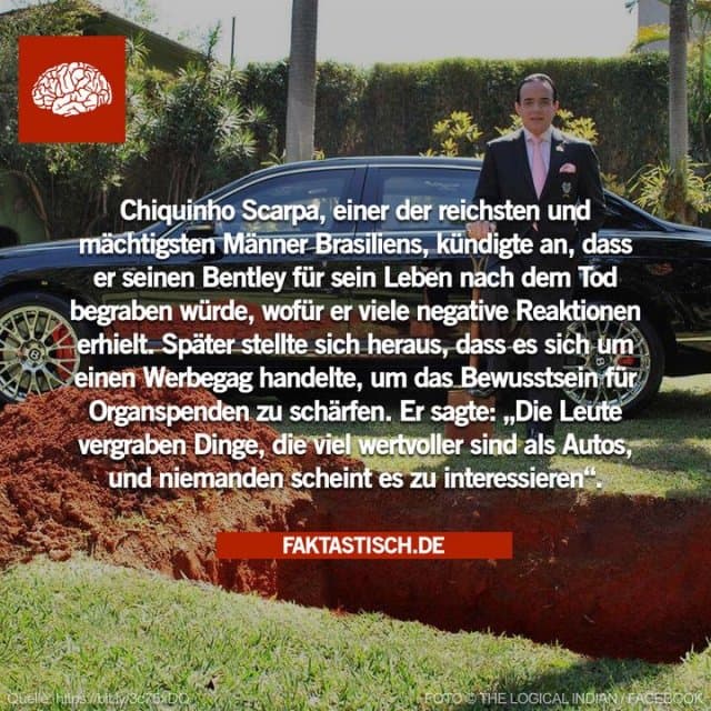 „Sie begraben Herzen, Lebern, Lungen, Augen und Nieren. Das ist absurd. So viele Menschen warten auf eine Transplantation, und Sie vergraben Ihre gesunden Organe, die so viele Leben retten könnten!“, so Chiquinho ❤️ - Inspiration, Zitate & Sprüche | MadeMyDay | Jetzt entdecken & teilen „Sie begraben Herzen, Lebern, Lungen, Augen und Nieren. Das ist absurd. So viele Menschen warten auf eine Transplantation, und Sie vergraben Ihre gesunden Organe, die so viele Leben retten könnten!“, so Chiquinho ❤️ - Inspirierendes Zitat mit Bild