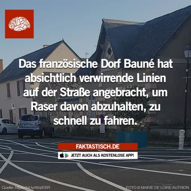 Der Bürgermeister sagt, dass dies eine Möglichkeit sei, die Autofahrer zu ermutigen, langsamer zu fahren in einem Gebiet, in dem eine Geschwindigkeitsbegrenzung von 20 km/h vorgeschrieben ist, in dem die Fahrer aber manchmal mehr als 50 km/h fahren 🚗 📲 Mehr Fakten gibt es in unserer kostenlosen App (Download im App Store oder Play Store) - Inspiration, Zitate & Sprüche | MadeMyDay | Jetzt entdecken & teilen Der Bürgermeister sagt, dass dies eine Möglichkeit sei, die Autofahrer zu ermutigen, langsamer zu fahren in einem Gebiet, in dem eine Geschwindigkeitsbegrenzung von 20 km/h vorgeschrieben ist, in dem die Fahrer aber manchmal mehr als 50 km/h fahren 🚗 📲 Mehr Fakten gibt es in unserer kostenlosen App (Download im App Store oder Play Store) - Inspirierendes Zitat mit Bild